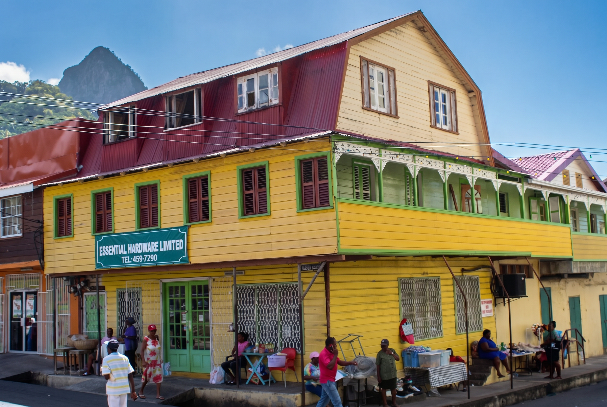 Traditional Creole architecture in Soufrière